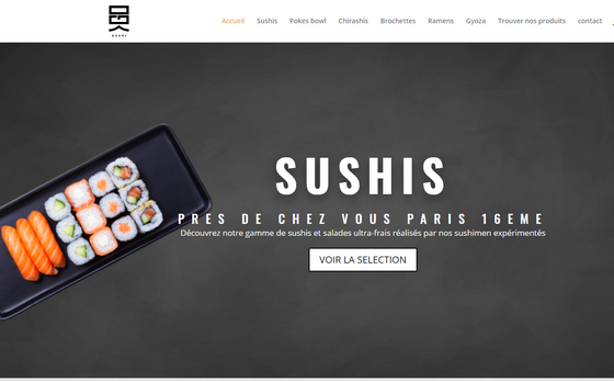 Site de vente en ligne Les Nouveaux Commerciaux pour Sushi Traiteur
